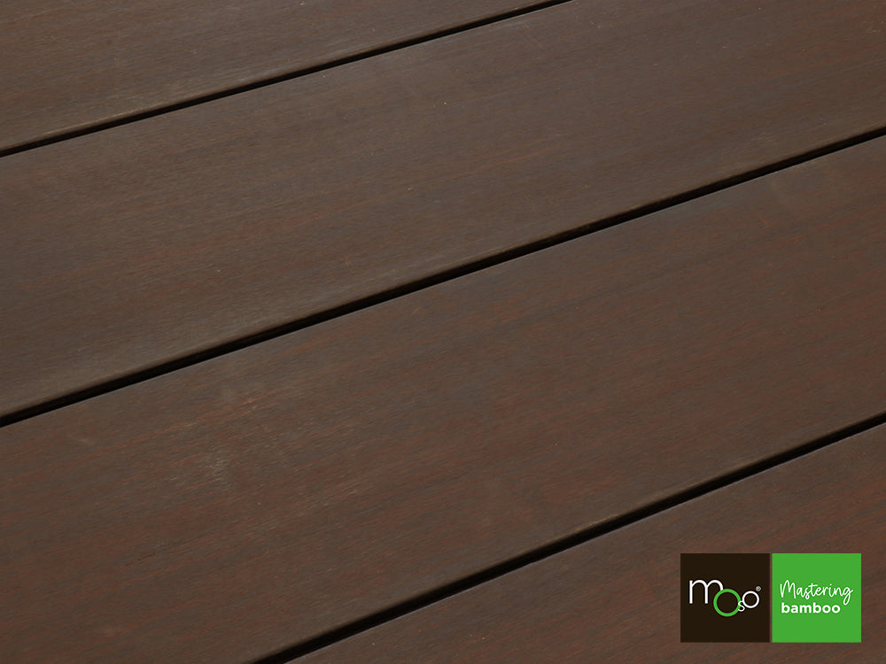 MOSO® Bambus Terrassendielen, 20x208 mm, Bamboo X-treme®, fein/gebürstet, geölt mit Woca
