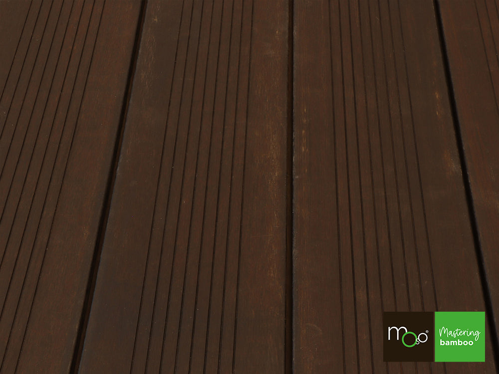 MOSO® Bambus Terrassendielen, 20x208 mm, Bamboo X-treme®, fein/gebürstet, geölt mit Woca