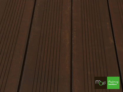 MOSO® Bambus Terrassendielen, 20x208 mm, Bamboo X-treme®, fein/gebürstet, geölt mit Woca