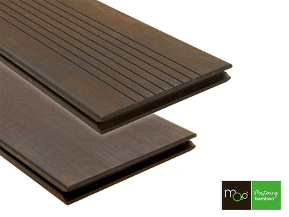 MOSO® Bambus Terrassendielen, 20x208 mm, Bamboo X-treme®, fein/gebürstet, geölt mit Woca