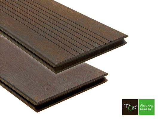 MOSO® Bambus Terrassendielen, 20x208 mm, Bamboo X-treme®, fein/gebürstet, geölt mit Woca