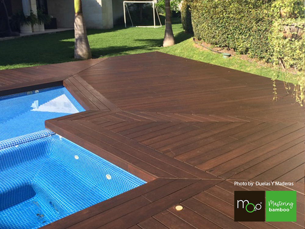 MOSO® Bambus Terrassendielen, 20×155mm, Bamboo X-treme®, grob/glatt, geölt mit Woca – Bild 7