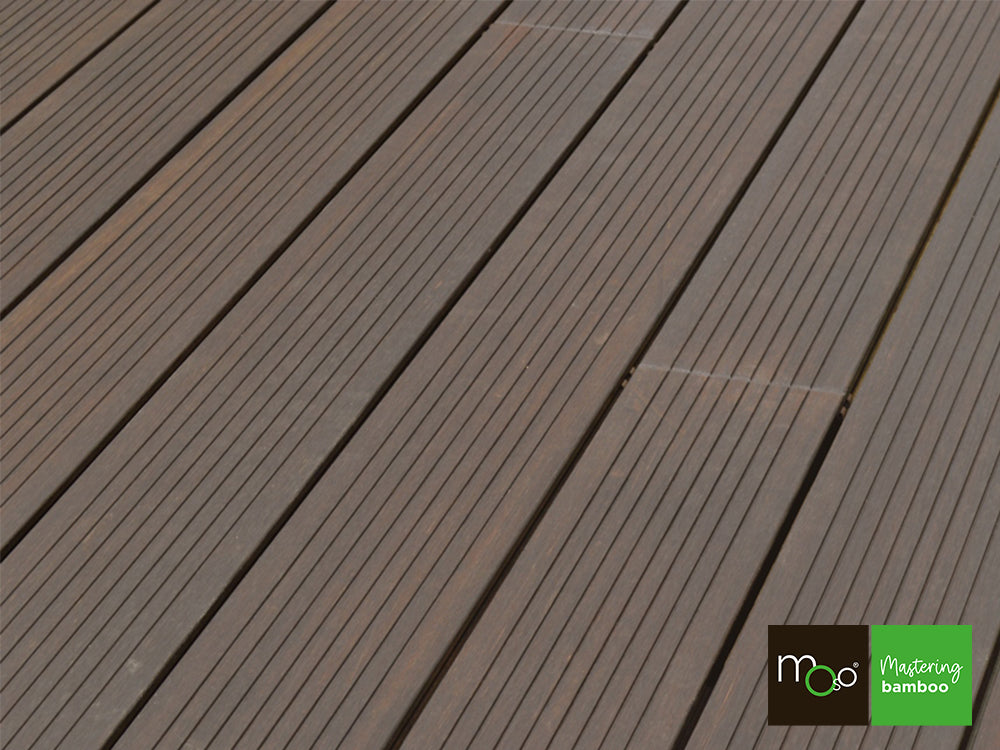 MOSO® Bambus Terrassendielen, 20×155mm, Bamboo X-treme®, fein/gebürstet, geölt mit Woca – Bild 7