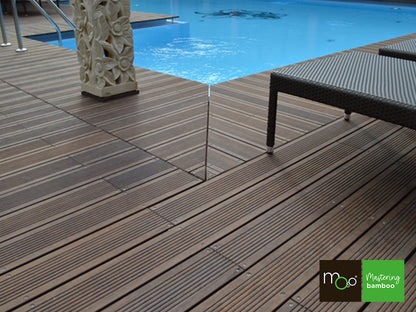 MOSO® Bambus Terrassendielen, 20x137 mm, Bamboo X-treme®, grob/glatt, geölt mit Woca