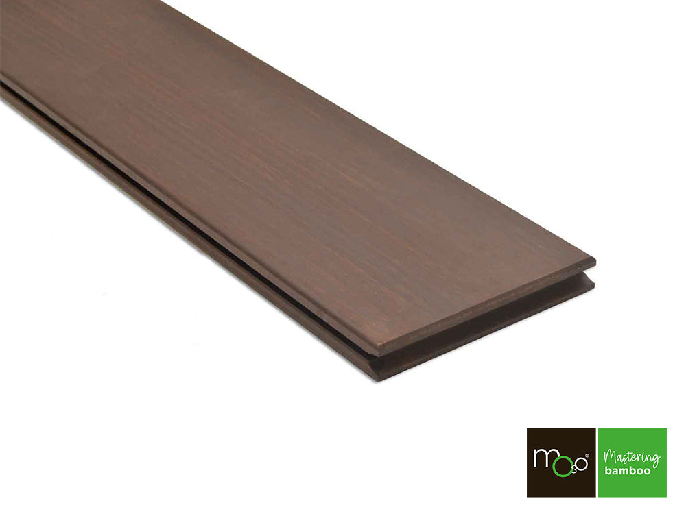 MOSO® Bambus Terrassendielen, 18x137 mm, Bamboo X-treme®, grob/glatt, geölt mit Woca