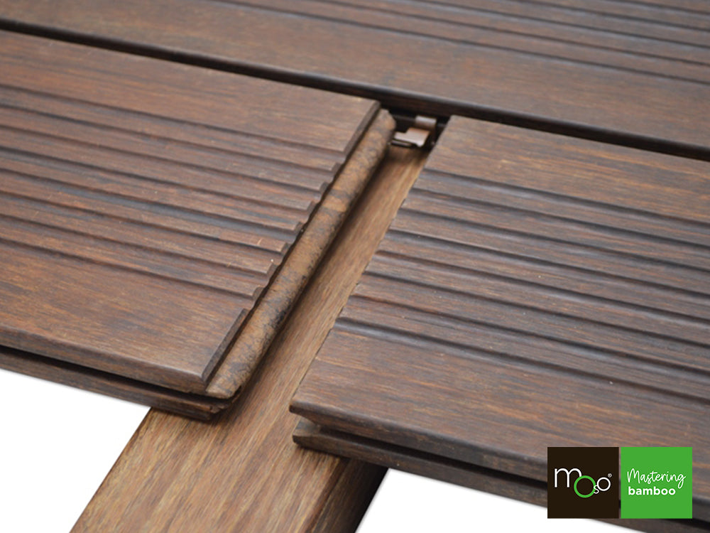 MOSO® Terrassendielen-Clips, asymmetrisch, V2A, braun, inkl. Schrauben & Bit, 90 Stück/VE – Bild 12