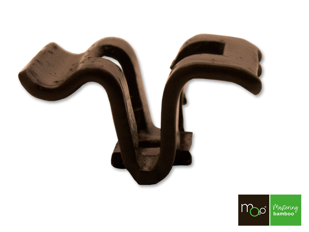MOSO® Terrassendielen-Clips, asymmetrisch, V2A, braun, inkl. Schrauben & Bit, 90 Stück/VE – Bild 7