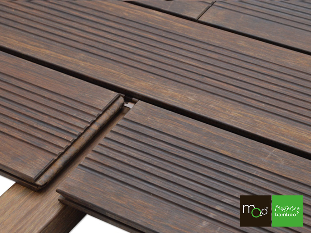 MOSO® Terrassendielen-Clips, asymmetrisch, V2A, braun, inkl. Schrauben & Bit, 90 Stück/VE – Bild 9