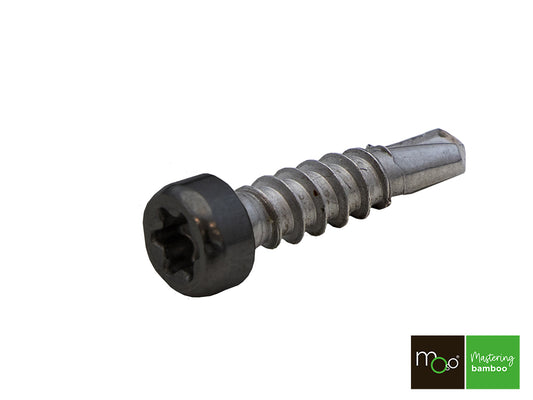 MOSO® Schrauben für Alu-UK, 4,2x20 mm, V2A, braun, inkl. Bit, 90 Stück/VE