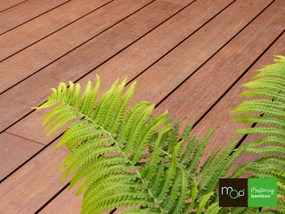 MOSO® Bambus Terrassendielen, 20×137mm, Bamboo N-durance®, grob/glatt, geölt mit Woca