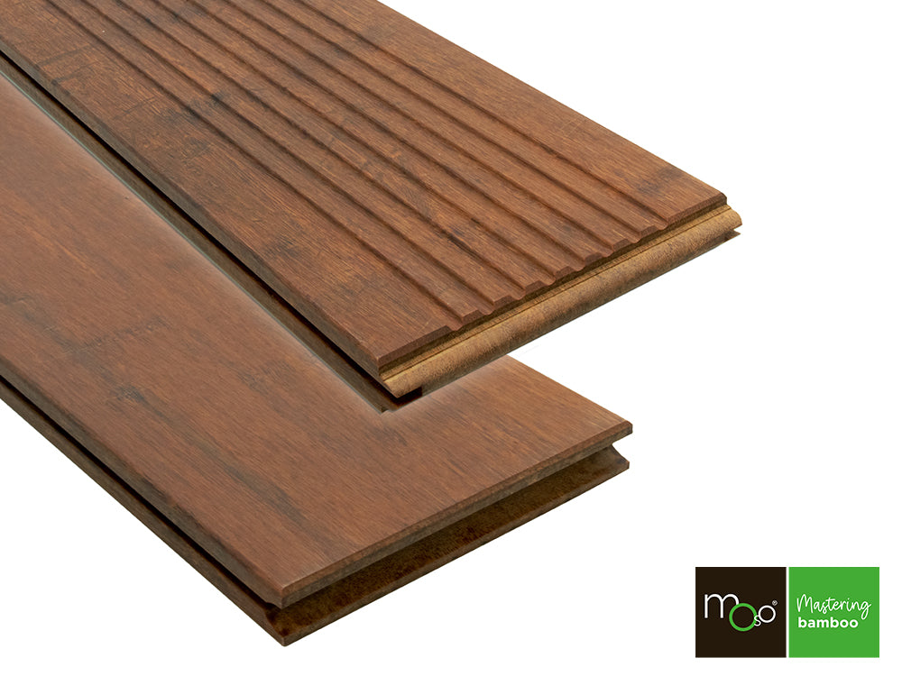 MOSO® Bambus Terrassendielen, 20×137mm, Bamboo N-durance®, grob/glatt, geölt mit Woca