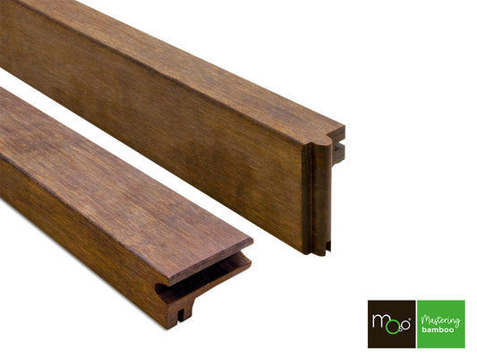 MOSO® Bambus Abschluss-/Treppenkantenprofil, 30x65 mm, Bamboo N-durance®, Oberfläche glatt, geölt mit Woca