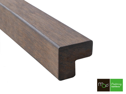 MOSO® Bambus Eckprofil Fassade, 40x40 mm, Bamboo X-treme®, glatt, unbehandelt