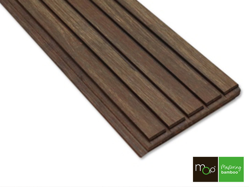 MOSO® Bambus Fassadenprofil Cinco, 18x155 mm, Bamboo X-treme®, unbehandelt, geschlossen