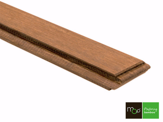 MOSO® Bambus Fassadenprofil Savanna, 18x65 mm, Bamboo N-durance®, behandelt mit Sikkens Cetol, geschlossen