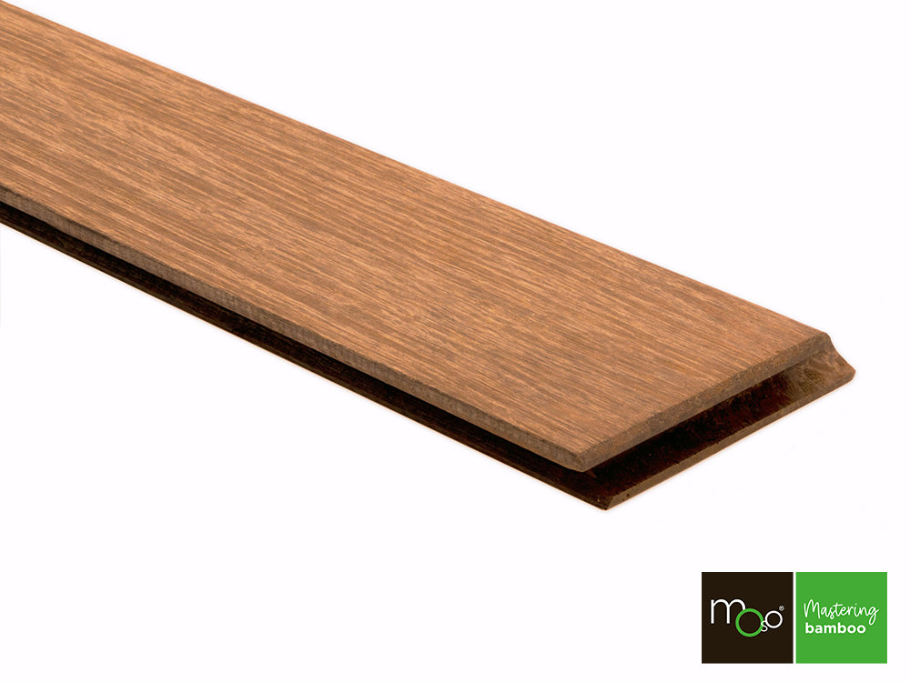 MOSO® Bambus Fassadenprofil Savanna, 18x100 mm, Bamboo N-durance®, behandelt mit Sikkens Cetol, geschlossen