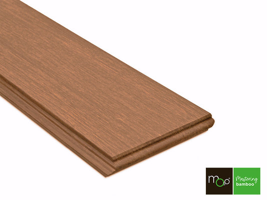 MOSO® Bambus Fassadenprofil Savanna, 18x137 mm, Bamboo N-durance®, behandelt mit Sikkens Cetol, geschlossen