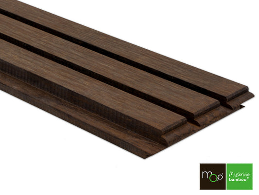 MOSO® Bambus Dreifachrhombusprofil, 20x137 mm, Bamboo X-treme®, unbehandelt