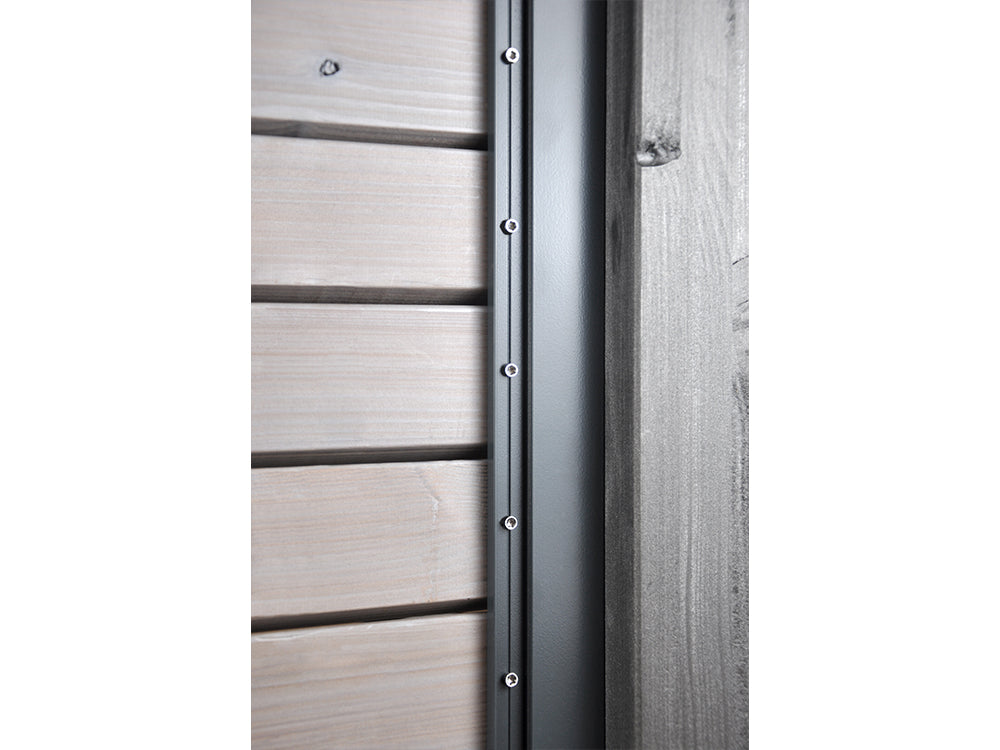KAHRS Montageset TERA, für 19-23 mm Profile, RAL 7016, für ein Zaunfeld 1,80 x 1,80 m
