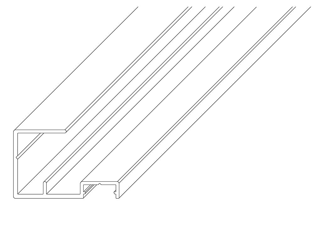 KAHRS Montageset TERA, für 19-23 mm Profile, RAL 7016, für ein Zaunfeld 1,80 x 1,80 m