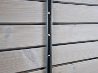 KAHRS Montageset TERA, für 24-27 mm Profile, RAL 7016, für ein Zaunfeld 1,80 x 1,80 m