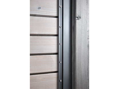 KAHRS Montageset TERA, für 24-27 mm Profile, RAL 7016, für ein Zaunfeld 1,80 x 1,80 m