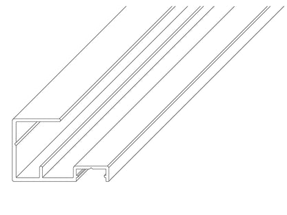 KAHRS Montageset TERA, für 24-27 mm Profile, RAL 7016, für ein Zaunfeld 1,80 x 1,80 m