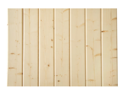 45x121 mm nordische Fichte/Tanne Blockbohlen für den Saunabau, unbehandelt, Doppelnut & -feder – Bild 2