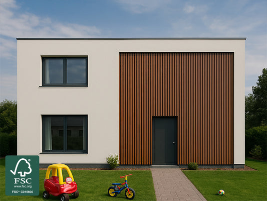Cumaru Leisten, 20x40 mm, KD, 4-seitig glatt gehobelt, mit Microfase