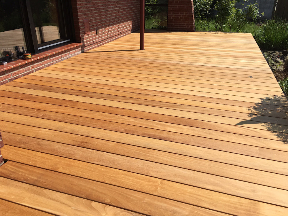 Garapa Terrassendielen, 20x70 mm, KD, glatt/glatt