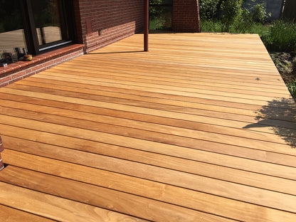 Garapa Terrassendielen, 20x70 mm, KD, glatt/glatt