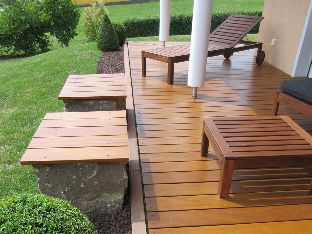 Garapa Terrassendielen, 20x70 mm, KD, glatt/glatt