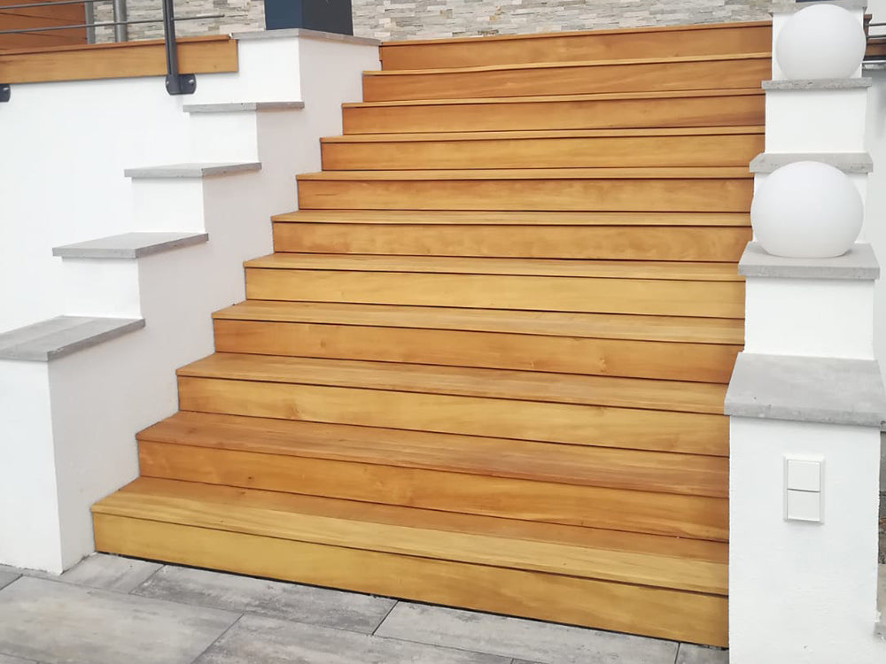 Garapa Terrassendielen, 20x70 mm, KD, glatt/glatt