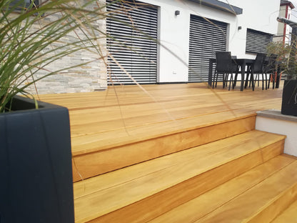 Garapa Terrassendielen, 20x70 mm, KD, glatt/glatt