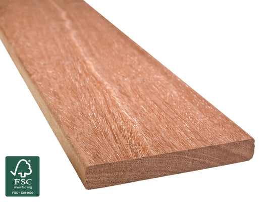 Cumaru Terrassendielen, 21x145 mm, KD, glatt/glatt