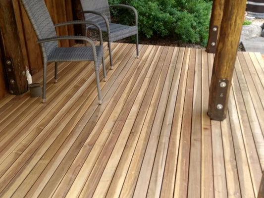 Ipe Terrassendielen, 21x145 mm, KD, glatt/glatt, *Country Grade*