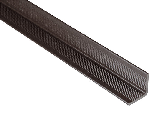 Kovalex® Wandabschluss aus WPC, 40x40 mm, graubraun, 2,50m lang, für 20/26mm WPC-Dielen