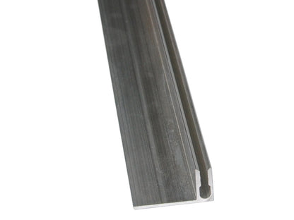 Kovalex® Übergangsprofil Alu als Set, 23x60 mm silber, 2,50m lang, für 20/26mm WPC-Dielen, inkl. Alu-Befestigungsprofil