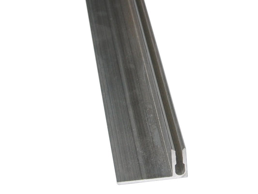 Kovalex® Übergangsprofil Alu als Set, 23x60 mm silber, 2,50m lang, für 20/26mm WPC-Dielen, inkl. Alu-Befestigungsprofil