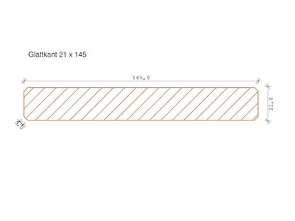 Nordische Fichte/Tanne Glattkantbretter, 21x145 mm KD, gehobelt, unbehandelt
