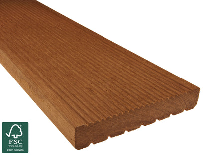 Bangkirai Terrassendielen, 25x145 mm, KD, grob/fein T7,  *Standard*