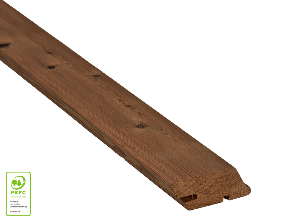 Thermokiefer Rhombusleiste TIGA, 26 x 68 mm, KD, Oberfläche glatt gehobelt