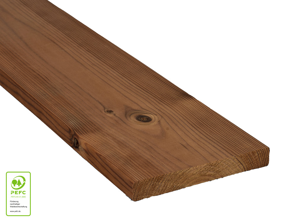 Thermokiefer Glattkantbretter, 19×140mm, KD, Oberfläche glatt gehobelt – Bild 5