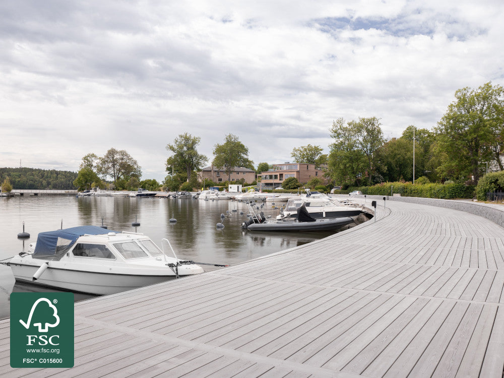 OrganoWood®- Nowa Terrassendielen, 28×145mm; KD, glatt/glatt