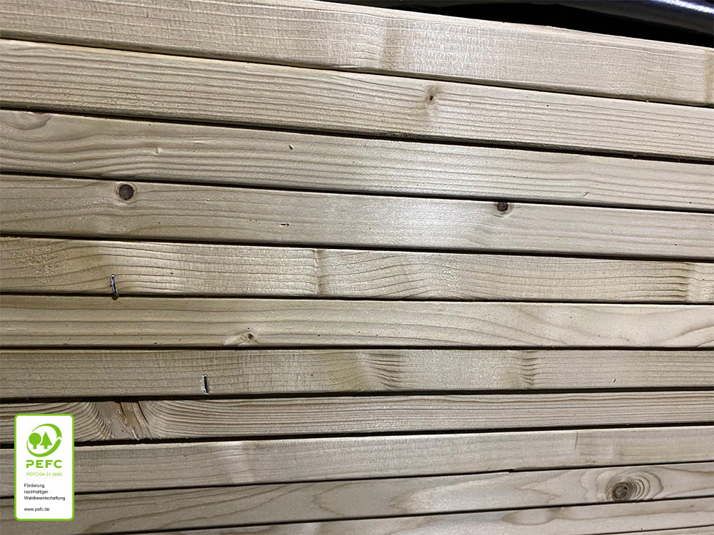 OrganoWood®- Nowa Rhombusleiste , 26×68mm, KD, Oberfläche glatt gehobelt