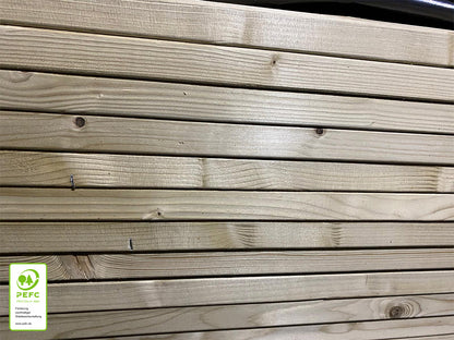 OrganoWood®- Nowa Rhombusleiste , 26×68mm, KD, Oberfläche glatt gehobelt