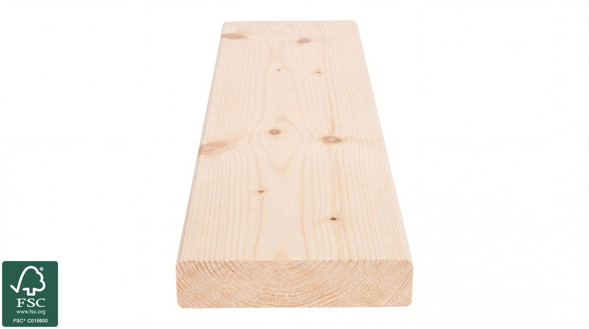 OrganoWood®-Nowa Glattkantbretter, 22x70mm, KD, Oberfläche glatt gehobelt