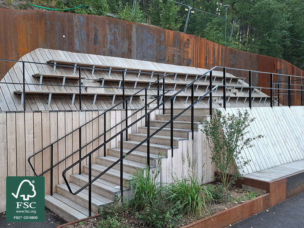 OrganoWood®-Nowa Glattkantbretter, 22x145mm, KD, Oberfläche glatt gehobelt