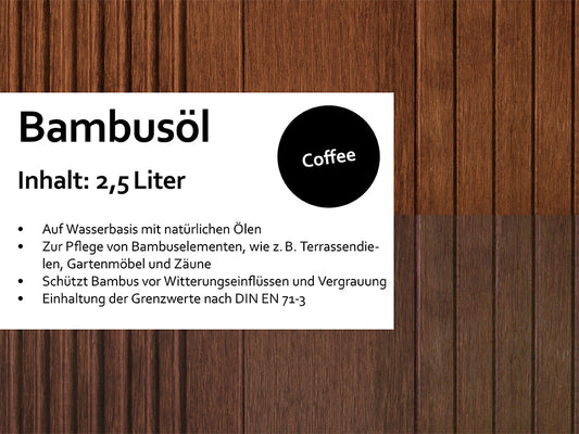 KAHRS Moso-Bambusöl, 2,50 Liter Farbton: Coffee