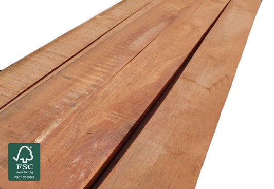 300x300 mm Bongossi Schnittholz, AD *FAS*, sägerau, grob gekappt